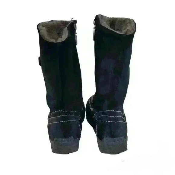 Pajar Genuine Shearling Lining Black Boots Sz 9 - Picture 2 of 15